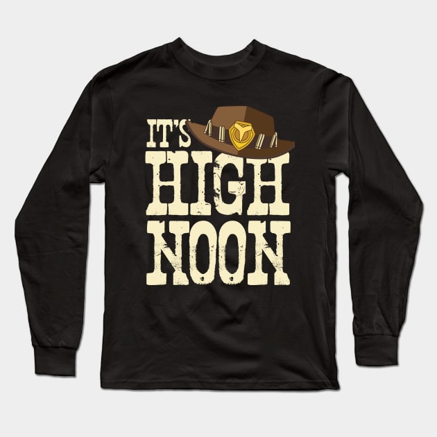 It's High Noon Gamer Voice line design Long Sleeve T-Shirt by ElevenVoid